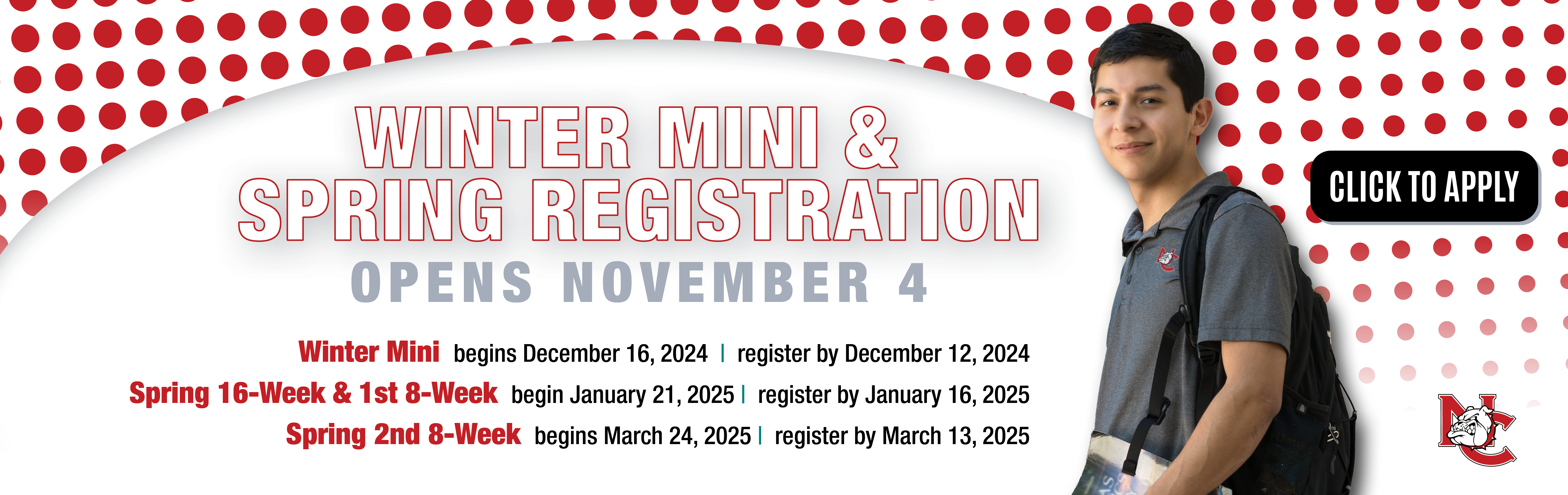 Winter & Spring 2025 Registration